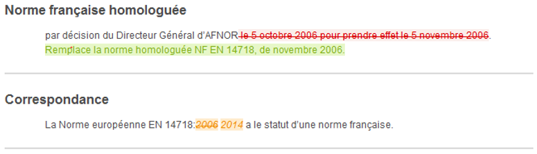 At a glance, you will be able to identify the additions, deletions or modifications to a text, table, figure and formula